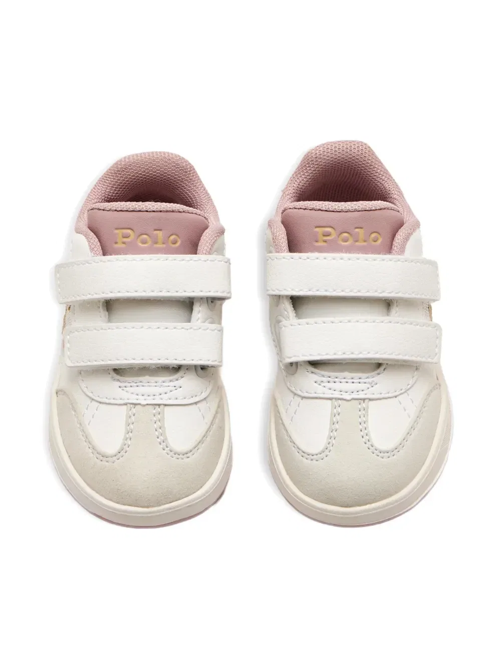 Кроссовки на липучках с логотипом Polo Ralph Lauren Kids, белый — фото 3