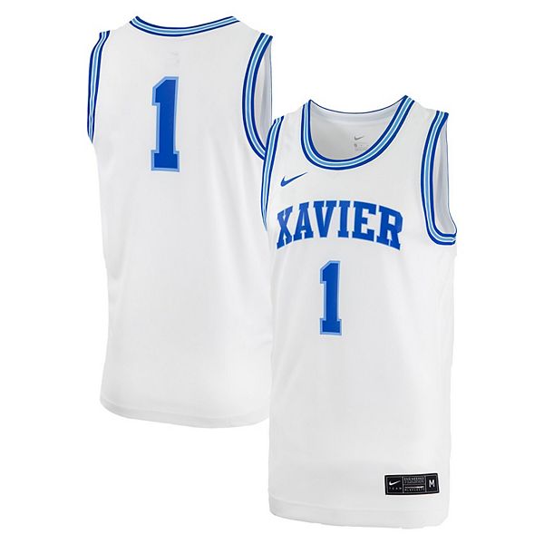 Мужская баскетбольная форма Xavier Musketeers #0 белая Nike — фото 2