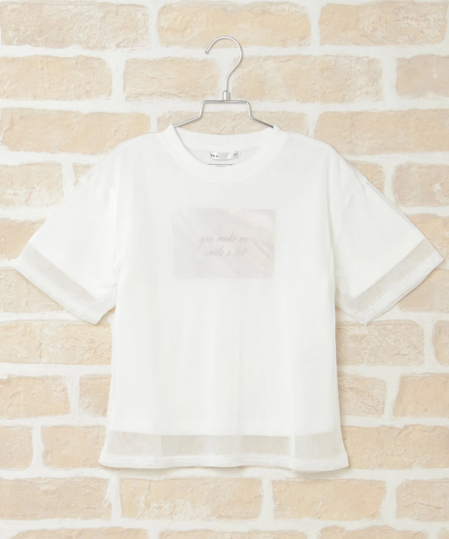 Детский тюль слоистый топ sheared T (120-160cm) ikka off-white