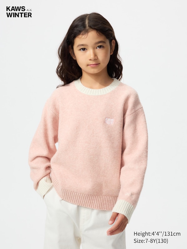 

Зимний джемпер Soufflé Yarn KAWS Uniqlo, 10 pink