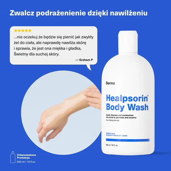 Гель для мытья тела при псориазе, 500 мл Dermz Healpsorin body wash — фото 3