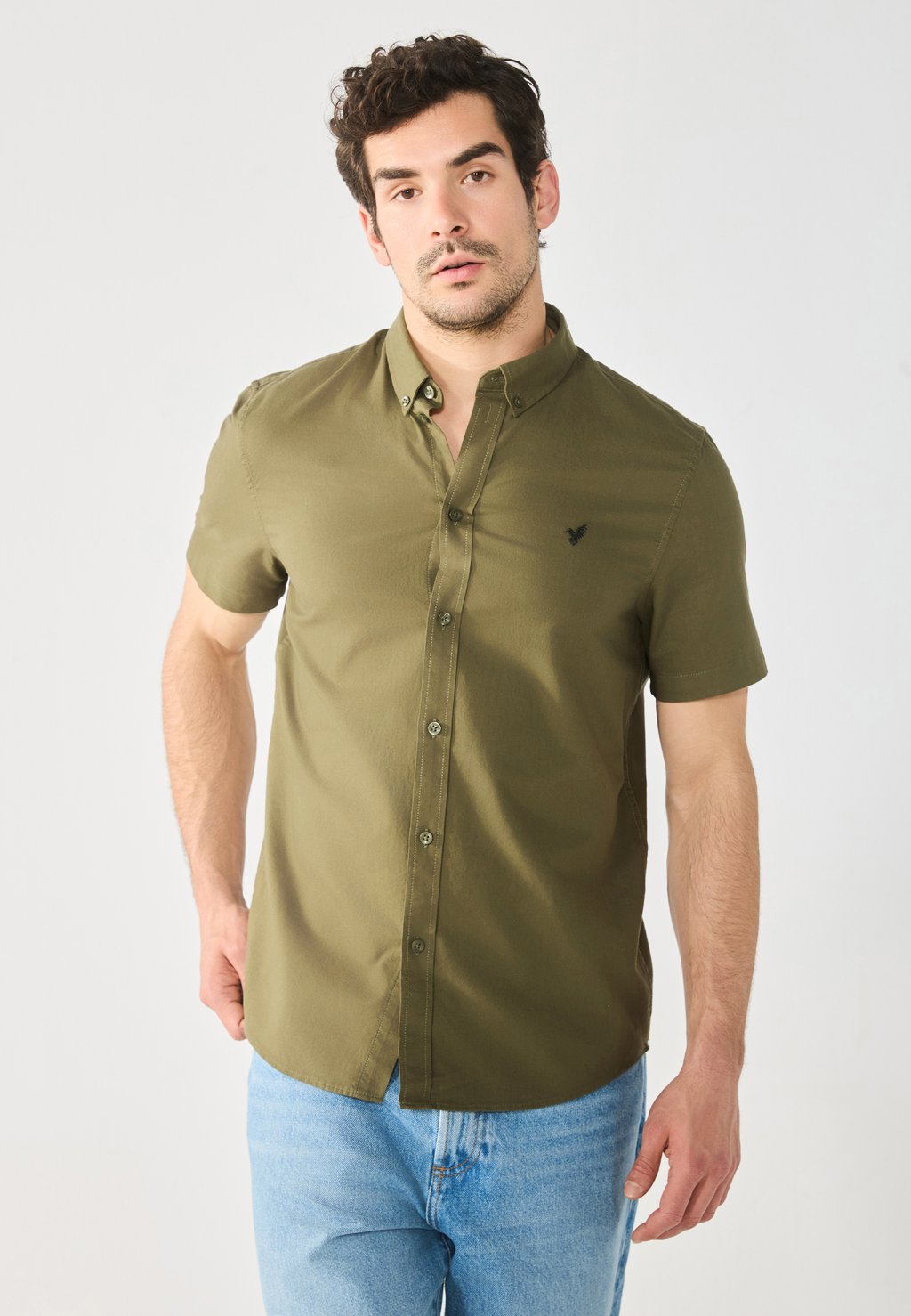 

Рубашка SHORT SLEEVE OXFORD Pier One, зеленый