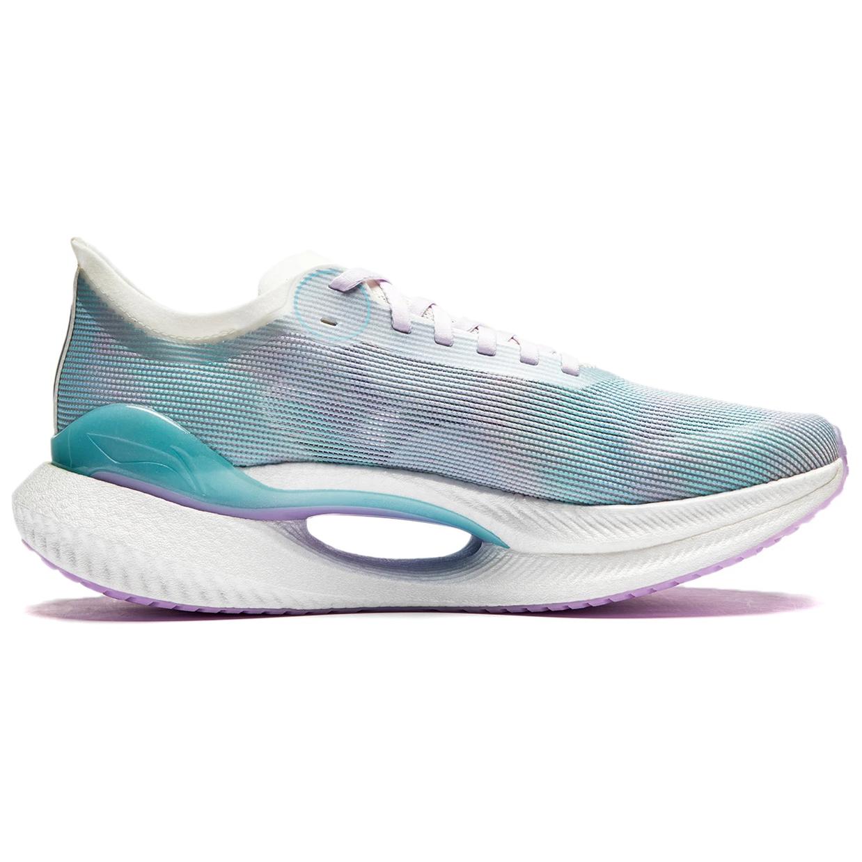 LiNing Jueying 2 Essential Мужские кроссовки для беска с амортизацией, противоскользящие, износостойкие, с отскоком, низкие, бело-фиолетовые, White/Vero Rose Purple — фото 2