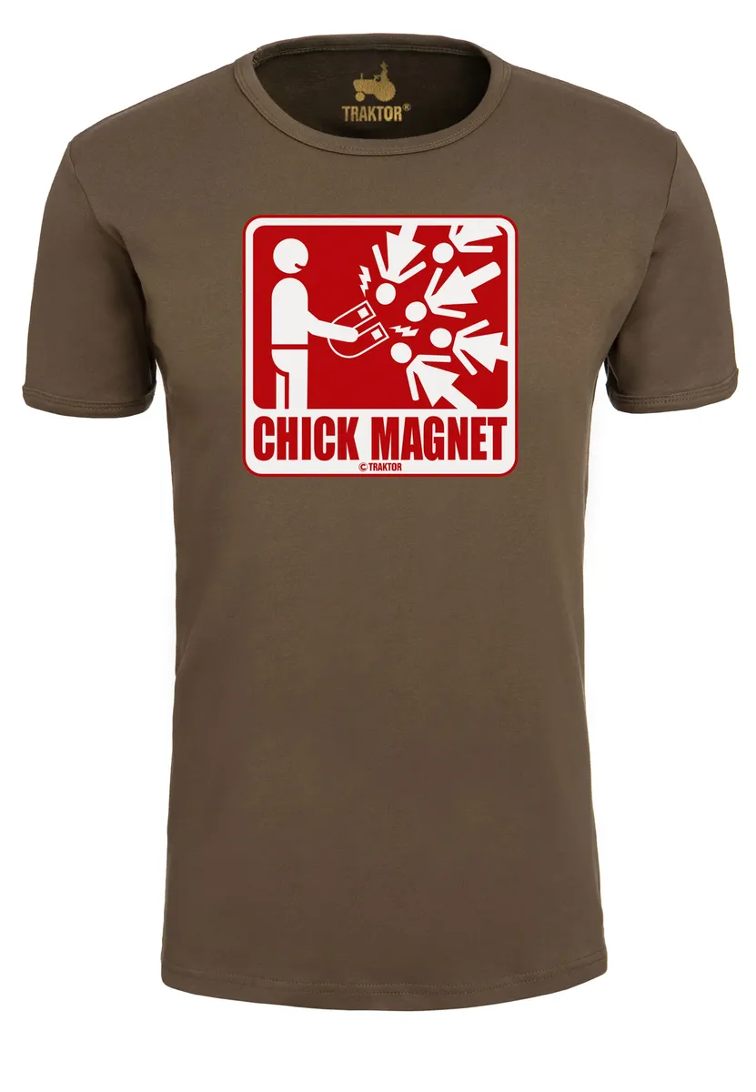 

Logoshirt Футболка "Чик Магнит" с забавным принтом, зеленый