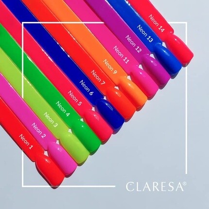 Неоновый УФ-лак для ногтей 5 мл - Упаковка из 13 шт Claresa — фото 2