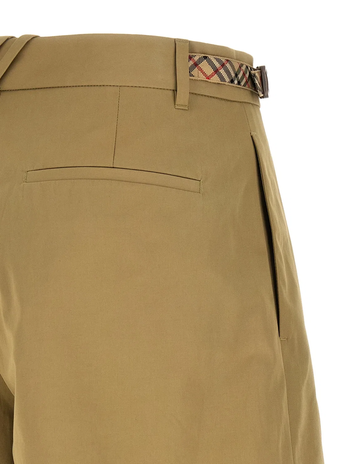 Шорты BURBERRY Raina, летние, зеленый — фото 4