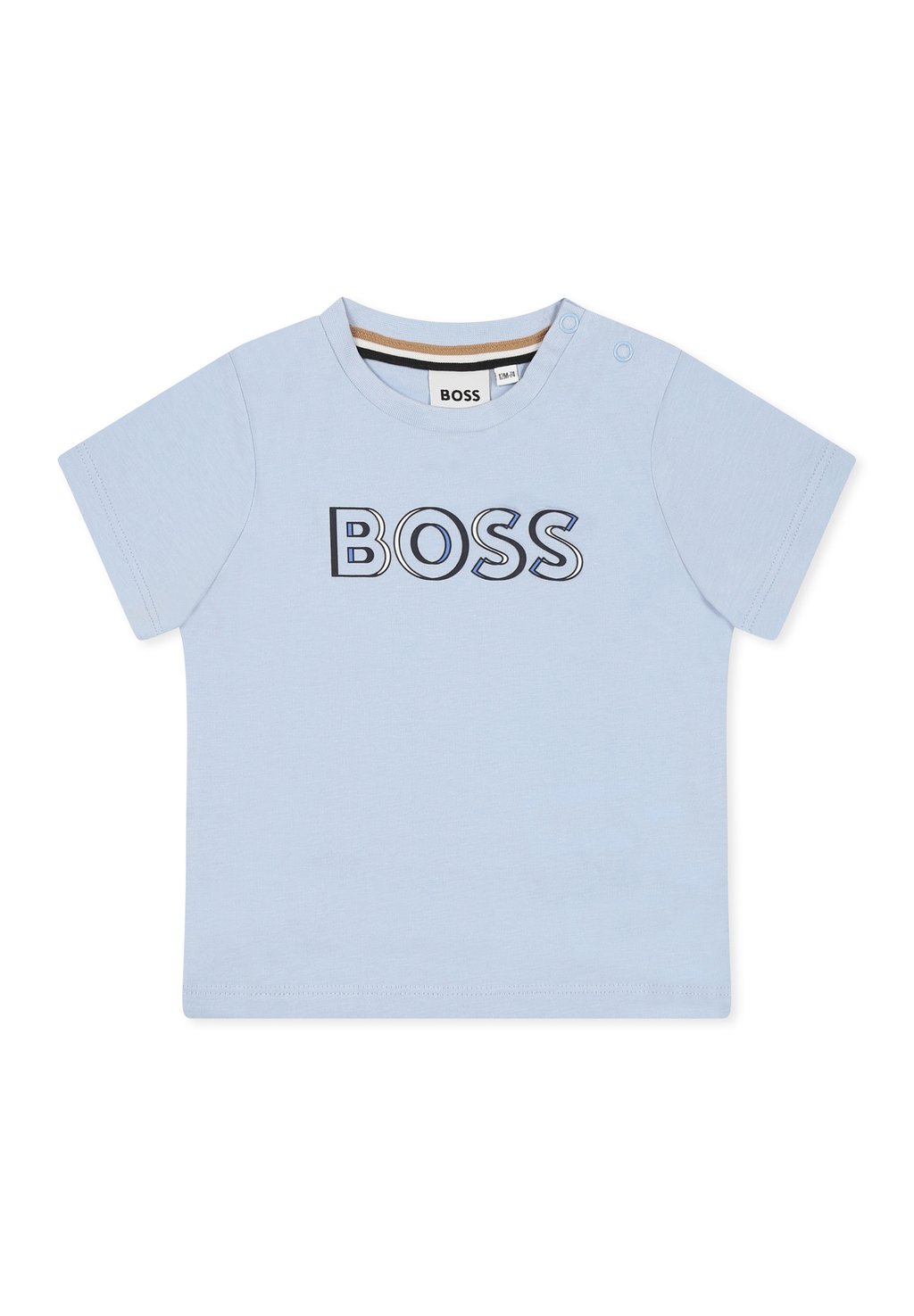 

Футболка с принтом A MANICA CORTA BOSS Kidswear, светло-голубой