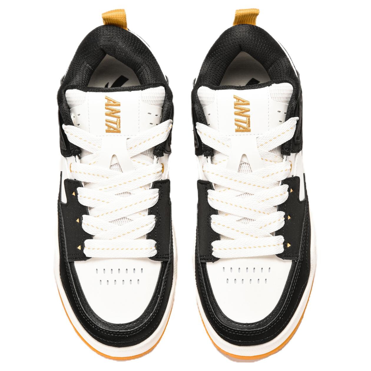 Кроссовки ANTA Life Collection Skateboarding Shoes Men Low-top Base Black/ivory, слоновая кость — фото 3