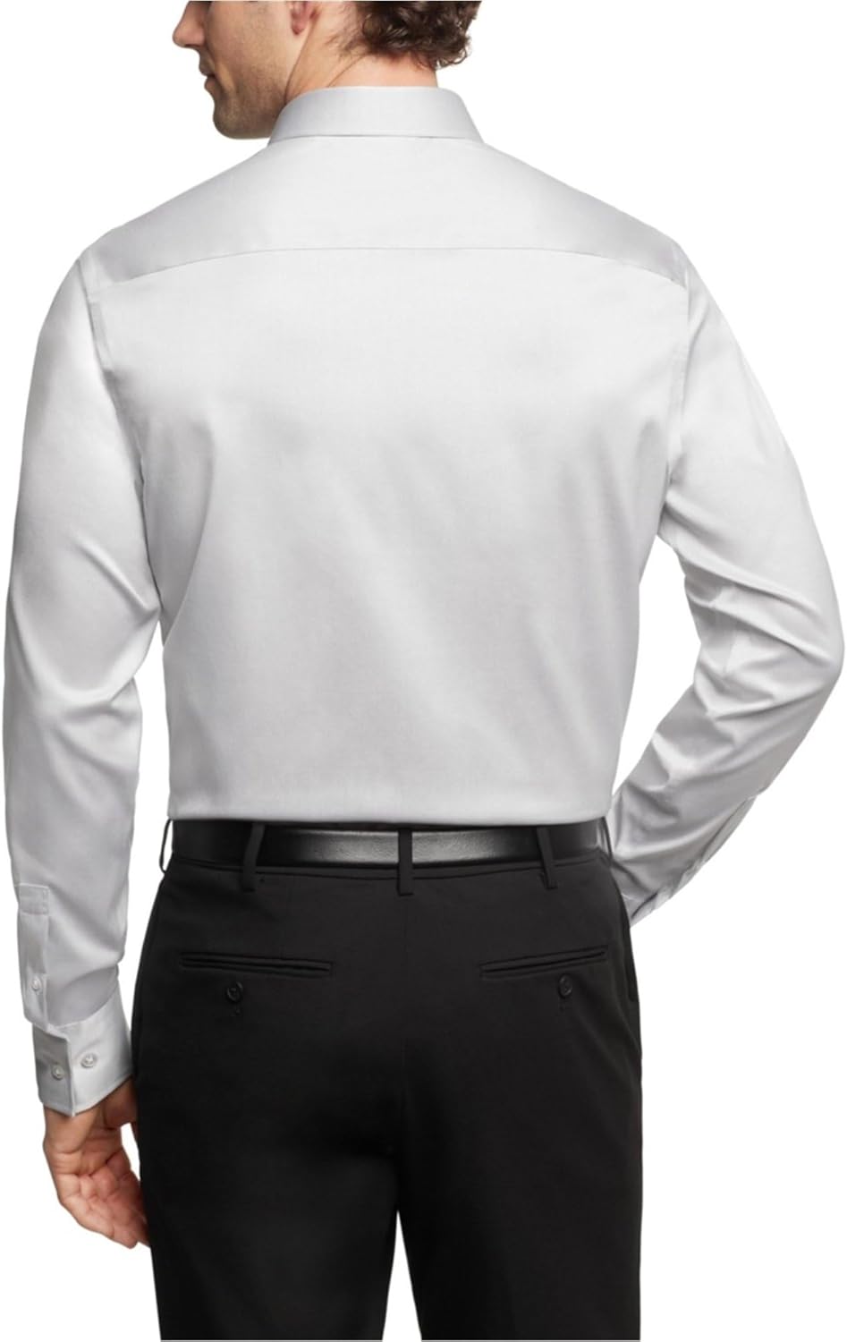 Мужская рубашка Calvin Klein Slim Fit из тонкого хлопкового эластичного материала, Gray — фото 2