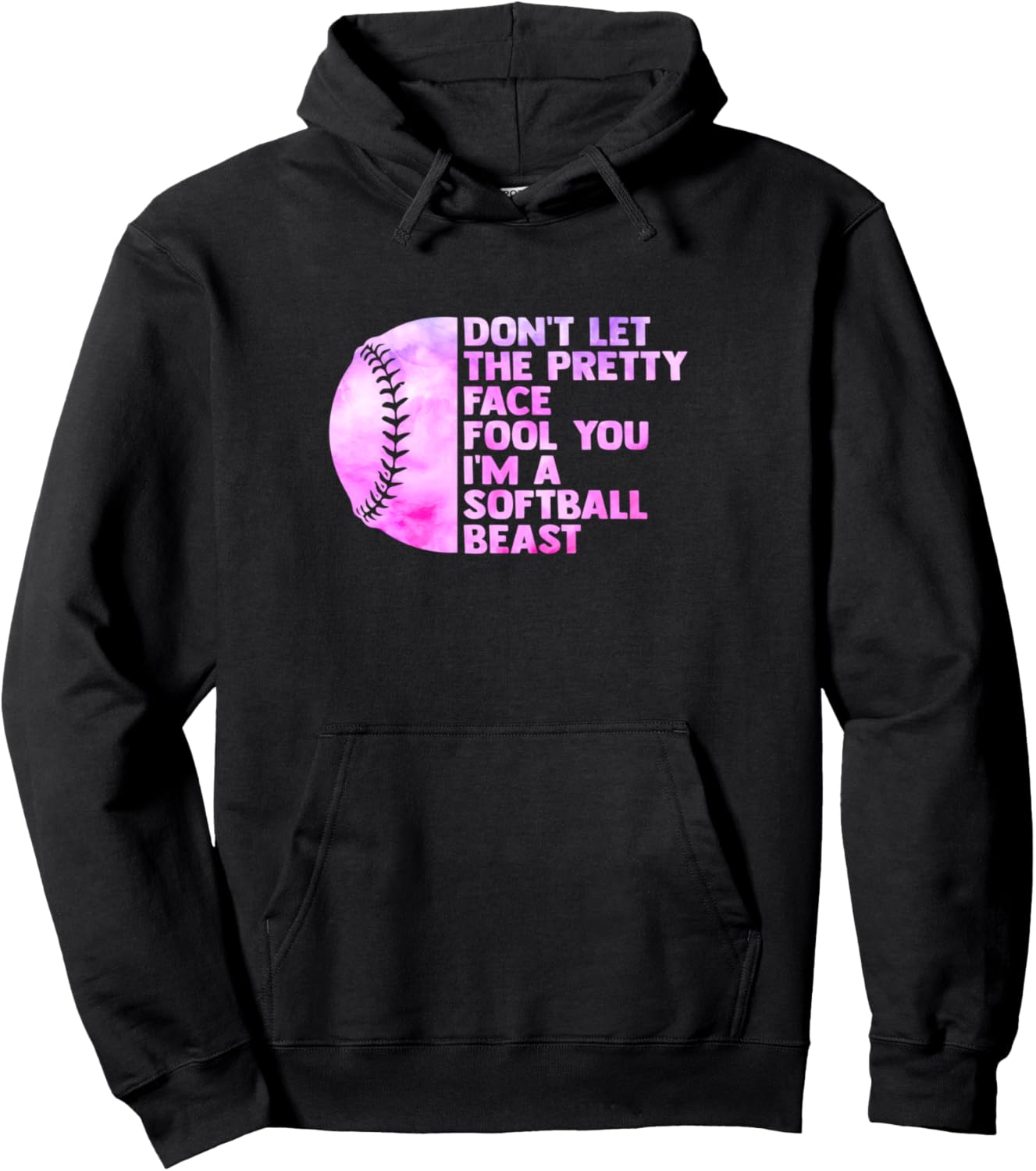 

Я - зверь из мира софтбола, девушка-софтболистка. Худи Softball Lover Gift Ideas, черный