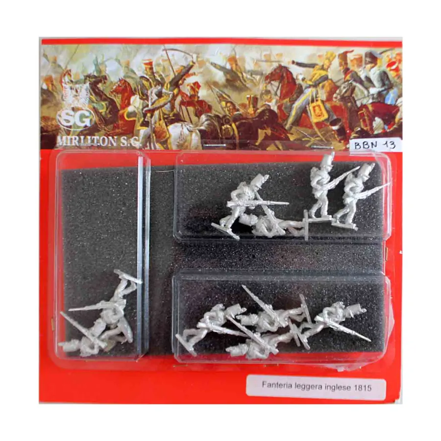 

Английская легкая пехота, 1815 г. — Атакующий марш, Historical Miniatures - Napoleonic - British (28mm) (Mirliton SG)