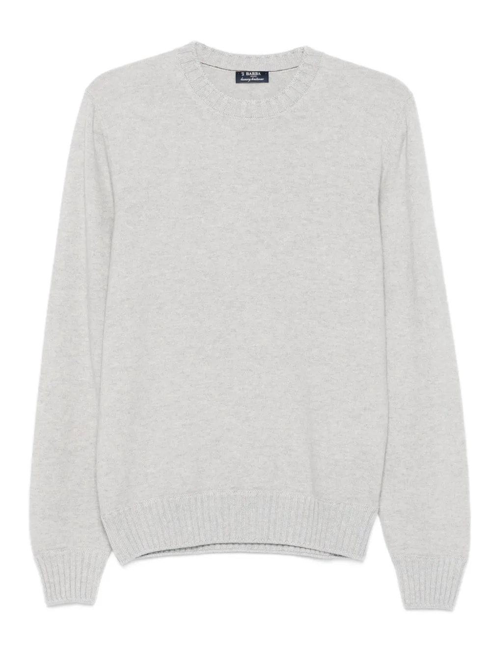 

Кашемировый свитер с круглым вырезом Barba, серый