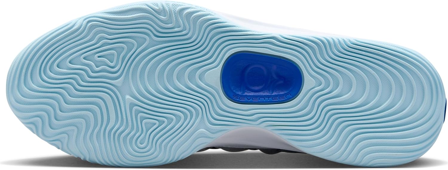 Мужские баскетбольные кроссовки Nike KD 17, белый/черный — фото 4