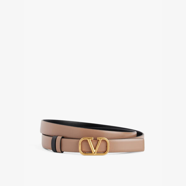 

Двусторонний кожаный ремень Vlogo Valentino Garavani, коричневый