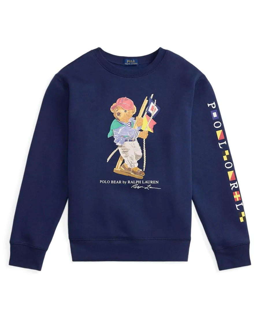 Детская флисовая толстовка с длинными рукавами Polo Bear для мальчиков 8-20 лет Polo Ralph Lauren, sp26 bear newport темно-синий