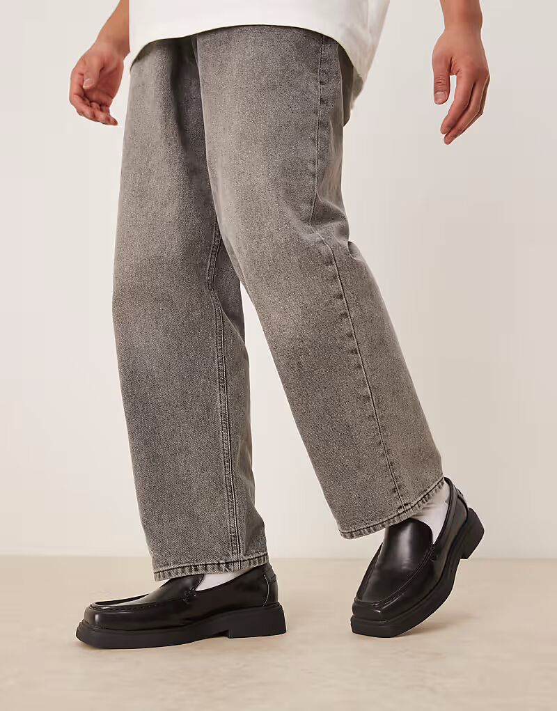 

Лоферы ASOS DESIGN с квадратным носком черного цвета