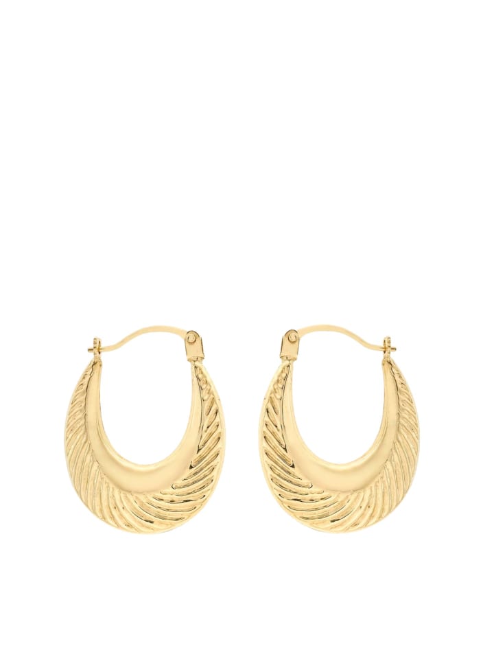 

Овальные серьги из золота 375 пробы Lucardi