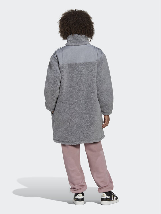 Зимняя куртка relaxed fit Sherpa HK5256 Adidas, серый — фото 3