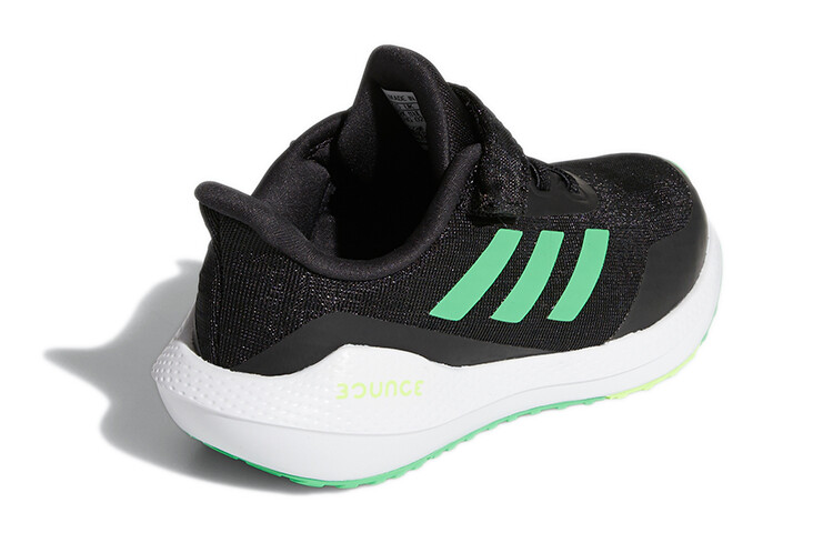 EQ21 Run Kids Кроссовки детские низкие Carbon Black/зеленые Adidas — фото 4