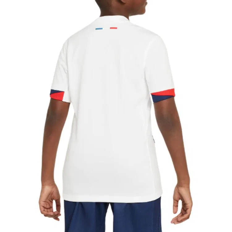 Футболка Nike Paris Saint Germain для детей белая/синяя/красная — фото 3
