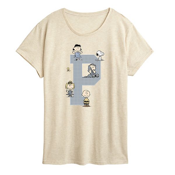 

Футболка с принтом Peanuts Collegiate Letterman Licensed Character, Beige