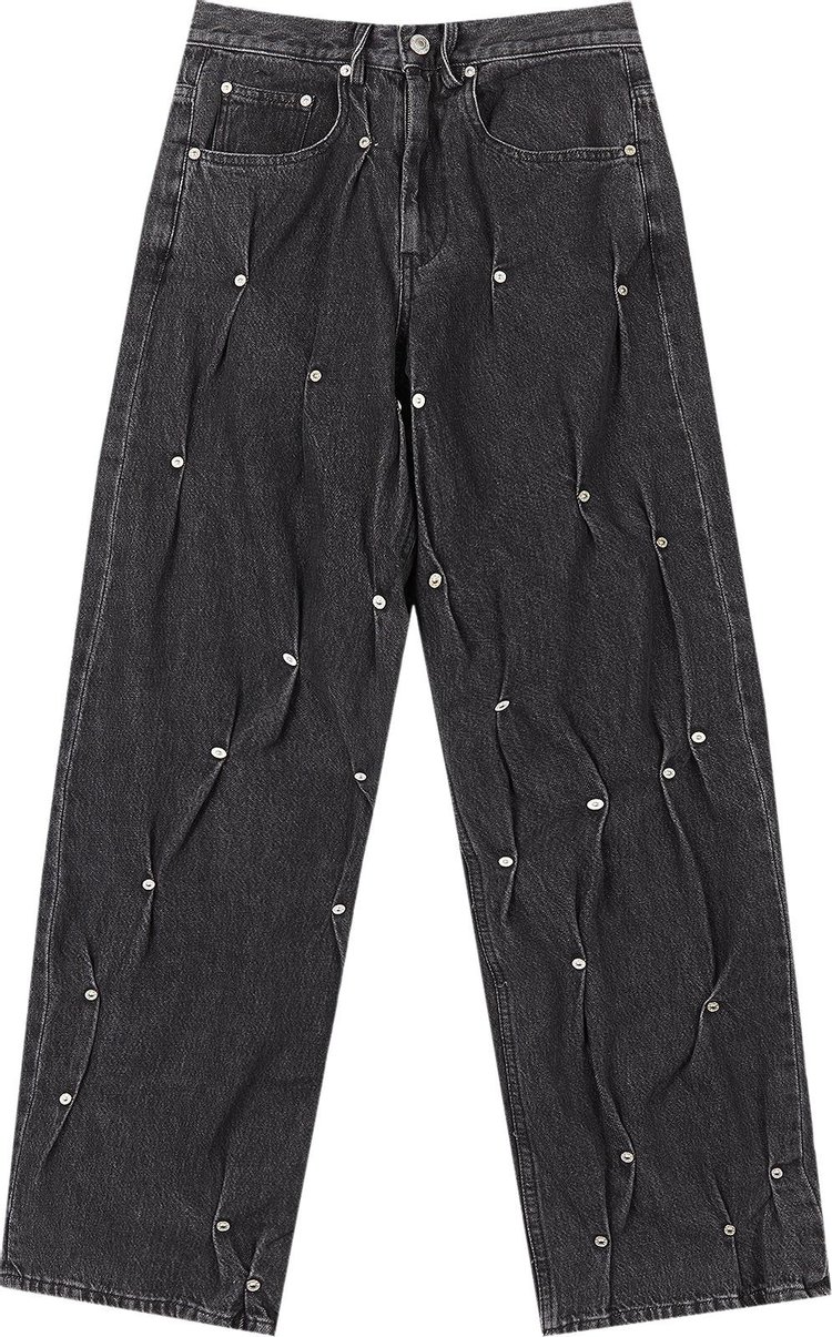 

Брюки KUSIKOHC Multi Rivet Denim 'Black', черный