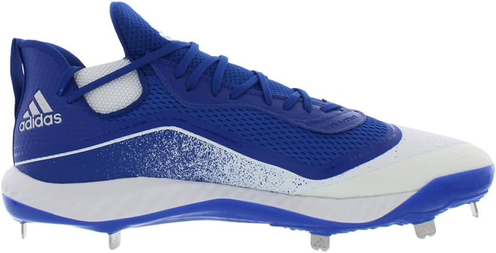 Мужские бейсбольные бутсы adidas Icon V Bounce, белый/синий — фото 2