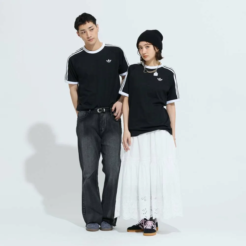 Футболка Adidas с тремя полосками Adidas, black