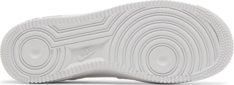 Кроссовки Air Force 1 GS 'Cut Out Swoosh - White Photon Dust', белый — фото 4