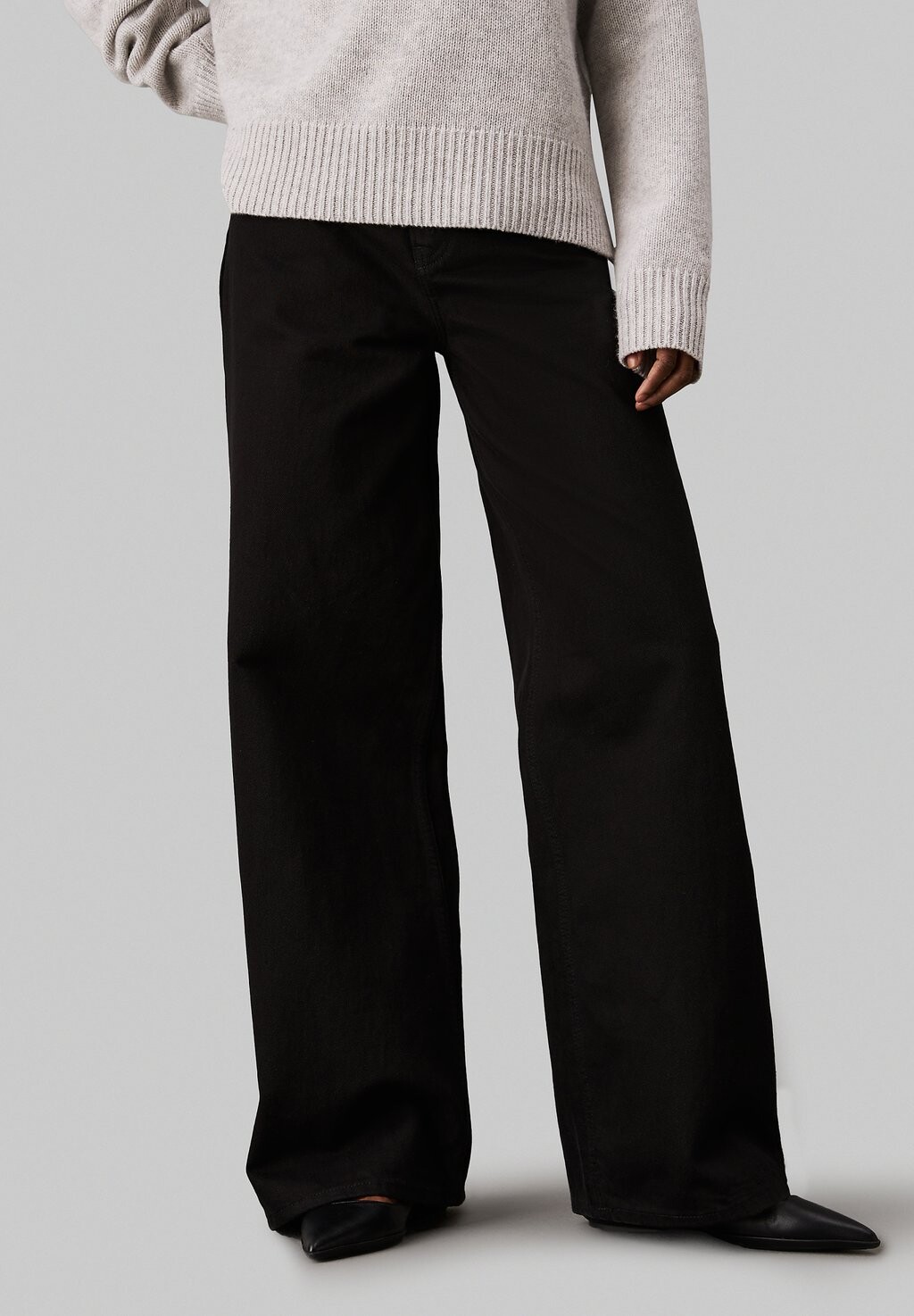 

Расклешенные джинсы WIDE FOREVER Calvin Klein, черный деним