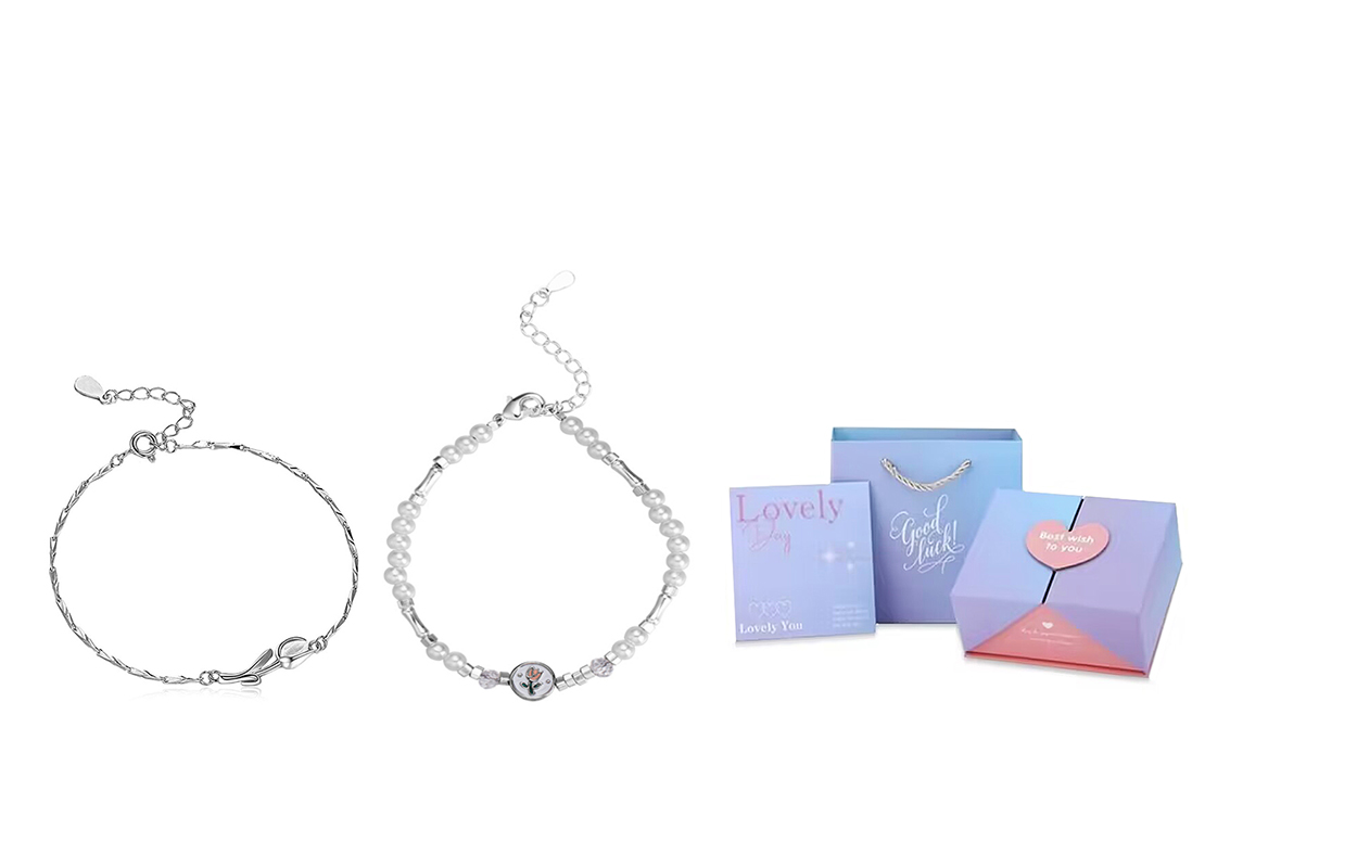 

Браслет женский GIFU, Tulip Girlfriend Bracelet + [Dream Gradient Love Gift Box]