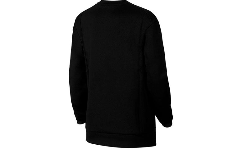 Худи (WMNS) Nike Pro Sports Running Printing Round Neck Pullover Black Hoodie — фото 2