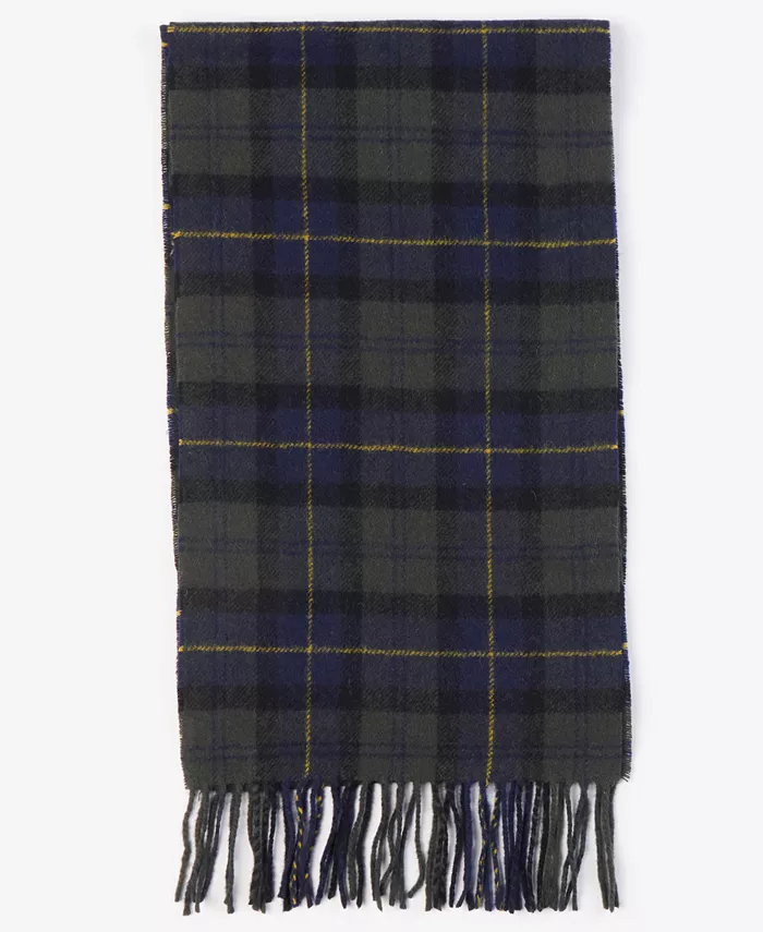 

Мужской классический шарф в клетку Barbour, синий
