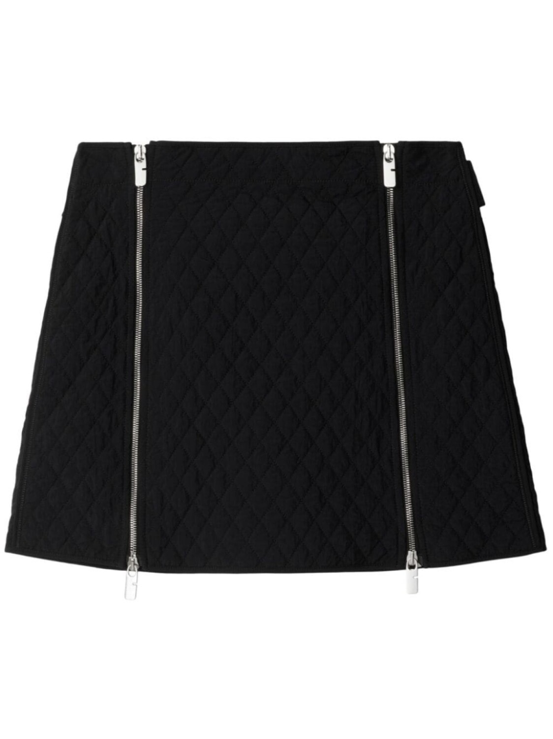 

Burberry стеганая мини-юбка, черный