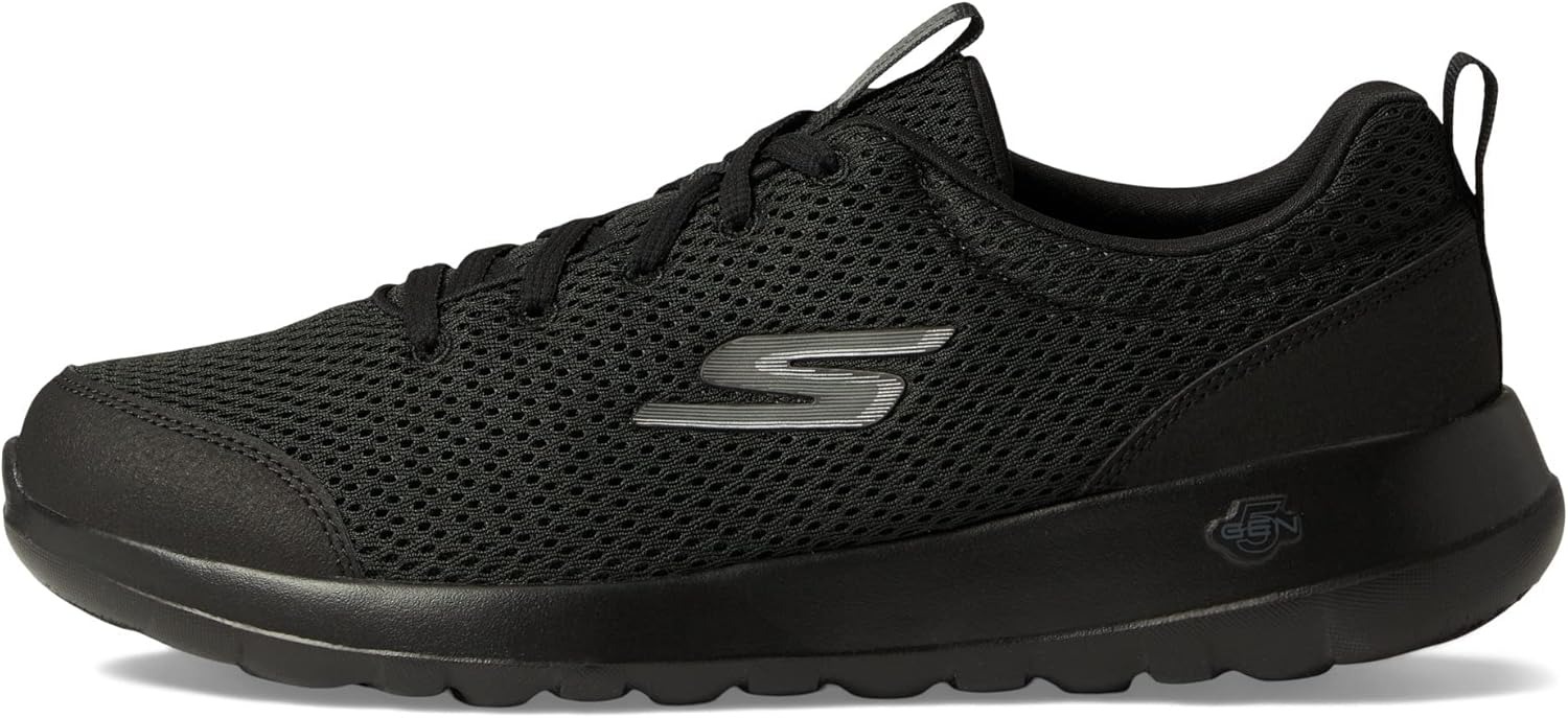 Мужские кроссовки Skechers Gowalk Max для спортивных тренировок и ходьбы с амортизирующей вставкой с воздушным охлаждением, черный — фото 4