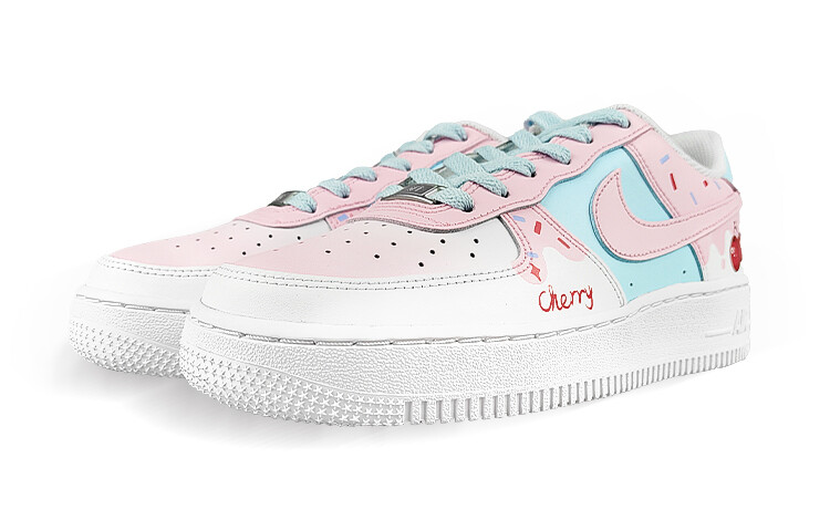 

Кроссовки для скейтбординга Air Force 1 женские с низким верхом, белые/розовые/синие Nike, Синий, Кроссовки для скейтбординга Air Force 1 женские с низким верхом, белые/розовые/синие Nike