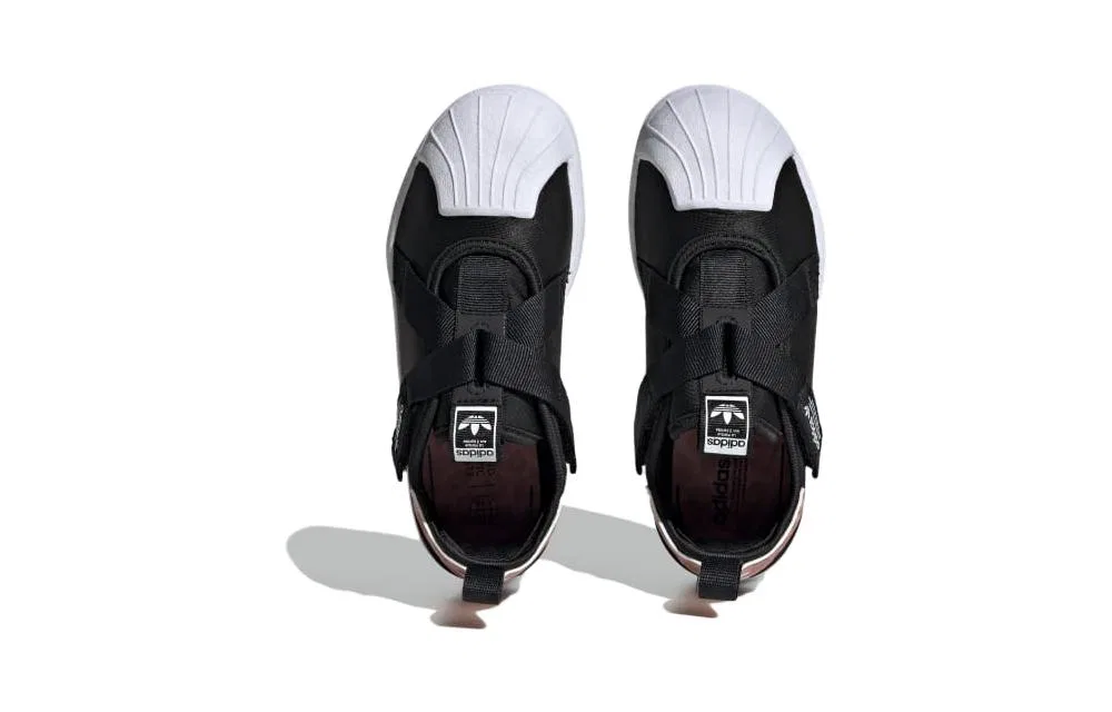 Кроссовки для скейтбординга детские SUPERSTAR 360 Adidas Originals Black White — фото 4