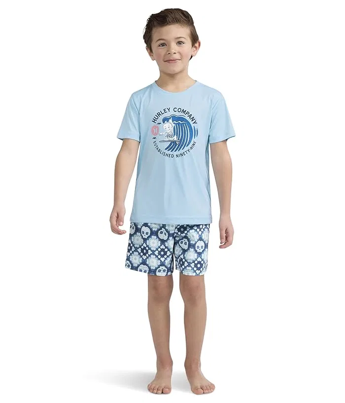 Купальный комплект с принтом Hurley Kids, Midnight Blue