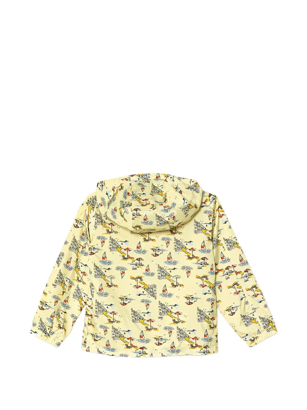 Куртка с капюшоном и узором Guess Kids, желтый — фото 2
