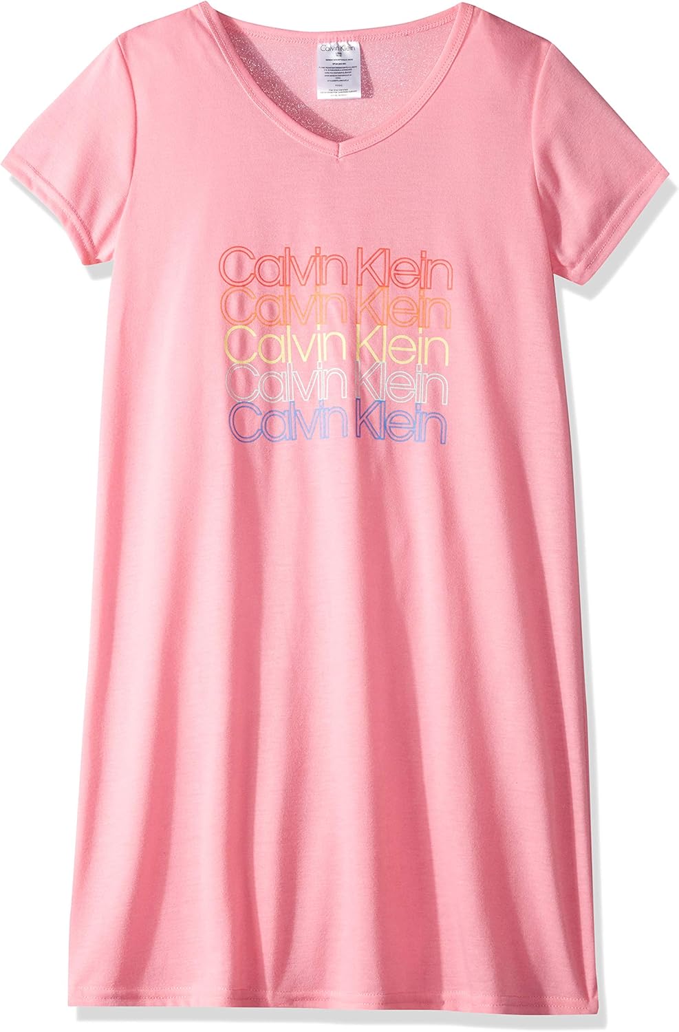 

Calvin Klein Girls' Sleepdress Pajama Nightgown Pj, Sachet Pink