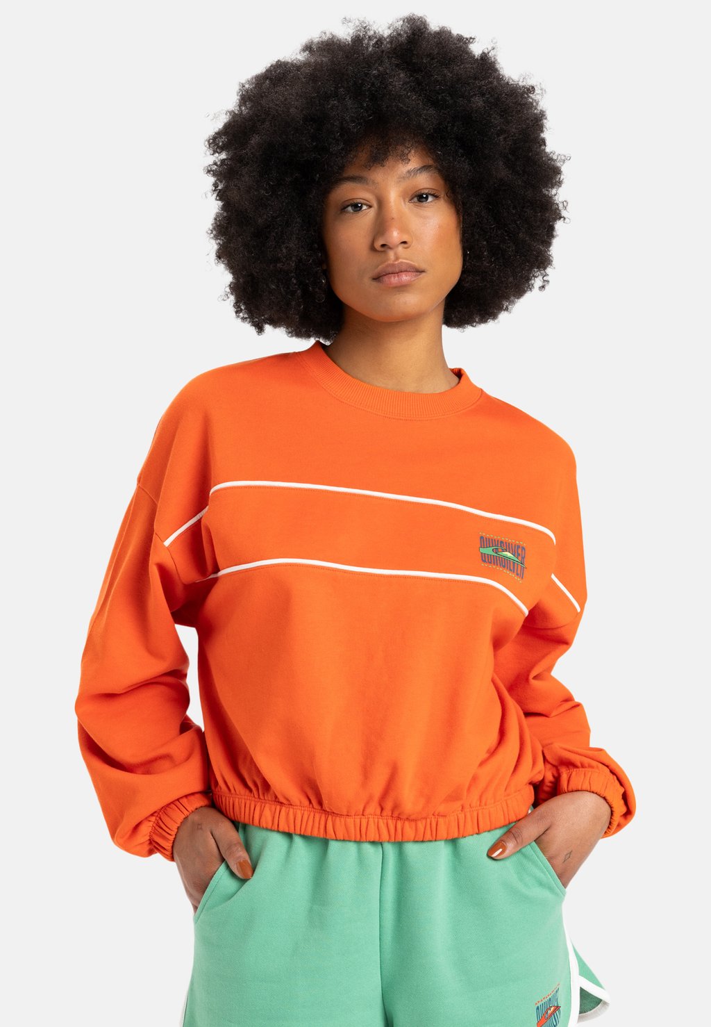 

Толстовка MIT RUNDHALSAUSSCHNITT Quiksilver, оранжевый