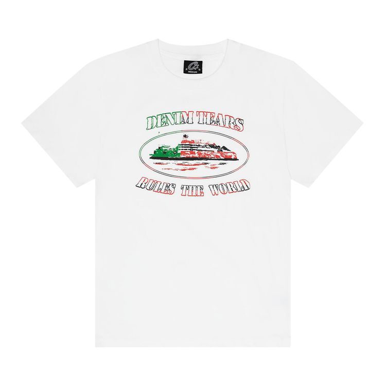 

Футболка Denim Tears x Cortiez Cortears Og Alcatraz Tee, белый