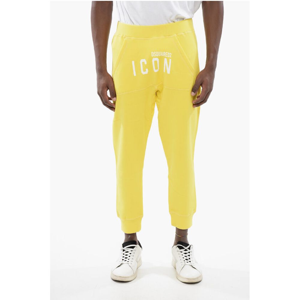 

Джоггеры ICON из хлопка с принтом Dsquared2, Yellow