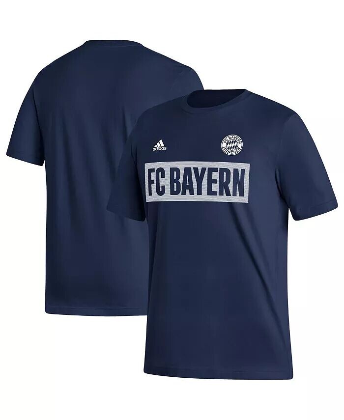 

Мужская темно-синяя футболка Bayern Мюнхен Culture Bar Adidas, синий