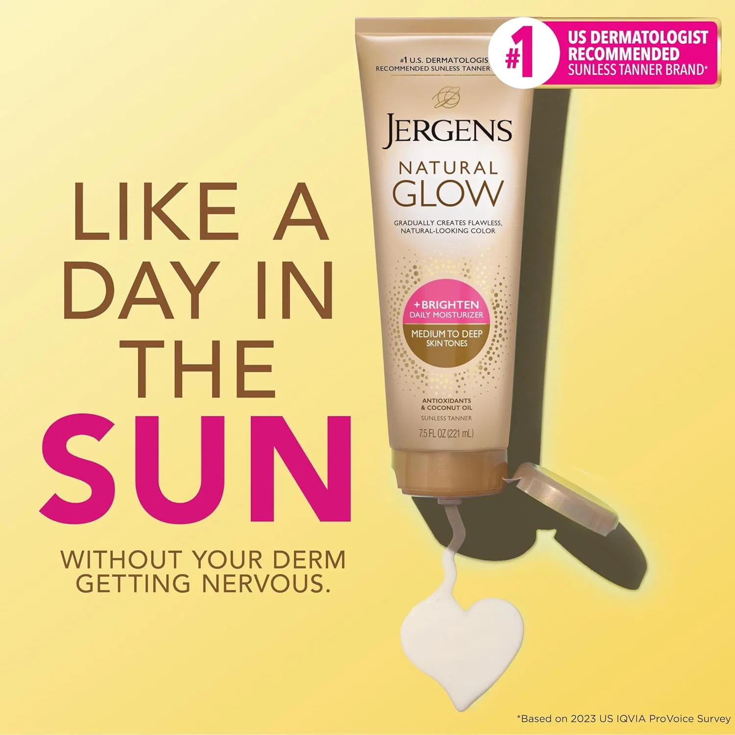 Лосьон для загара Jergens Natural Glow Revitalizing, Medium/Tan, 221 мл — фото 3