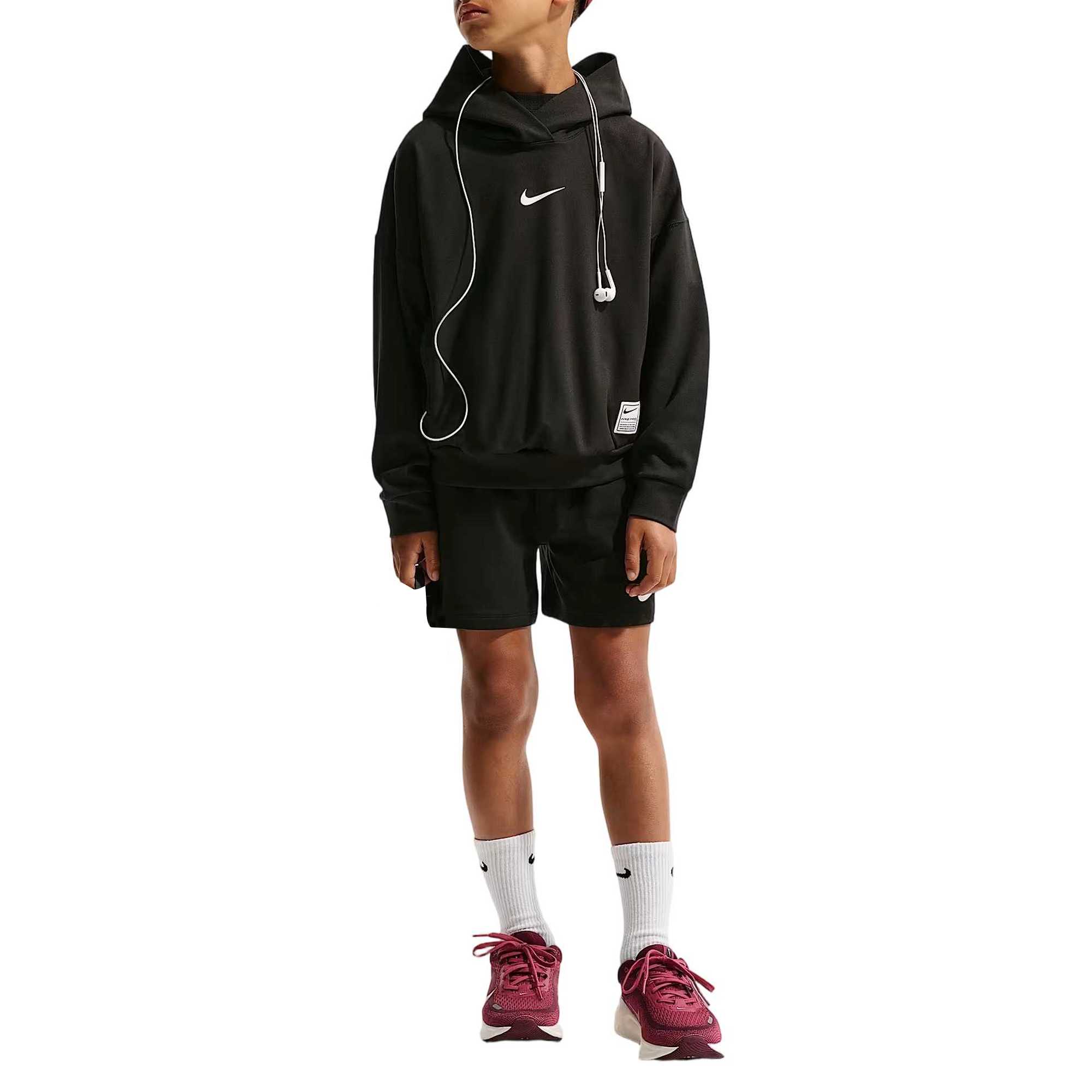 

Детские худи с капюшоном Moderate Nike, черный/белый