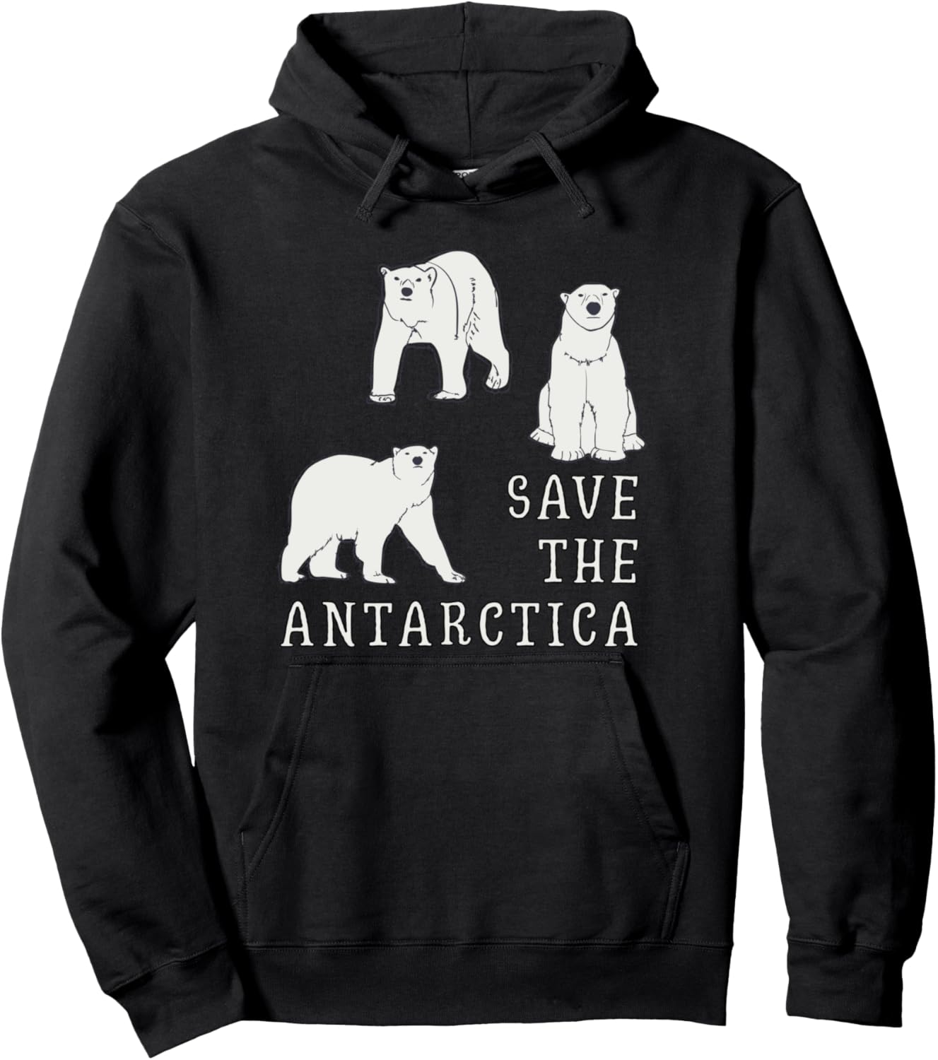 

Худи с надписью «Спасите Антарктиду + Северный полюс: белый медведь, изменение климата» Arctic Explorer South North Pole Julib Adventures