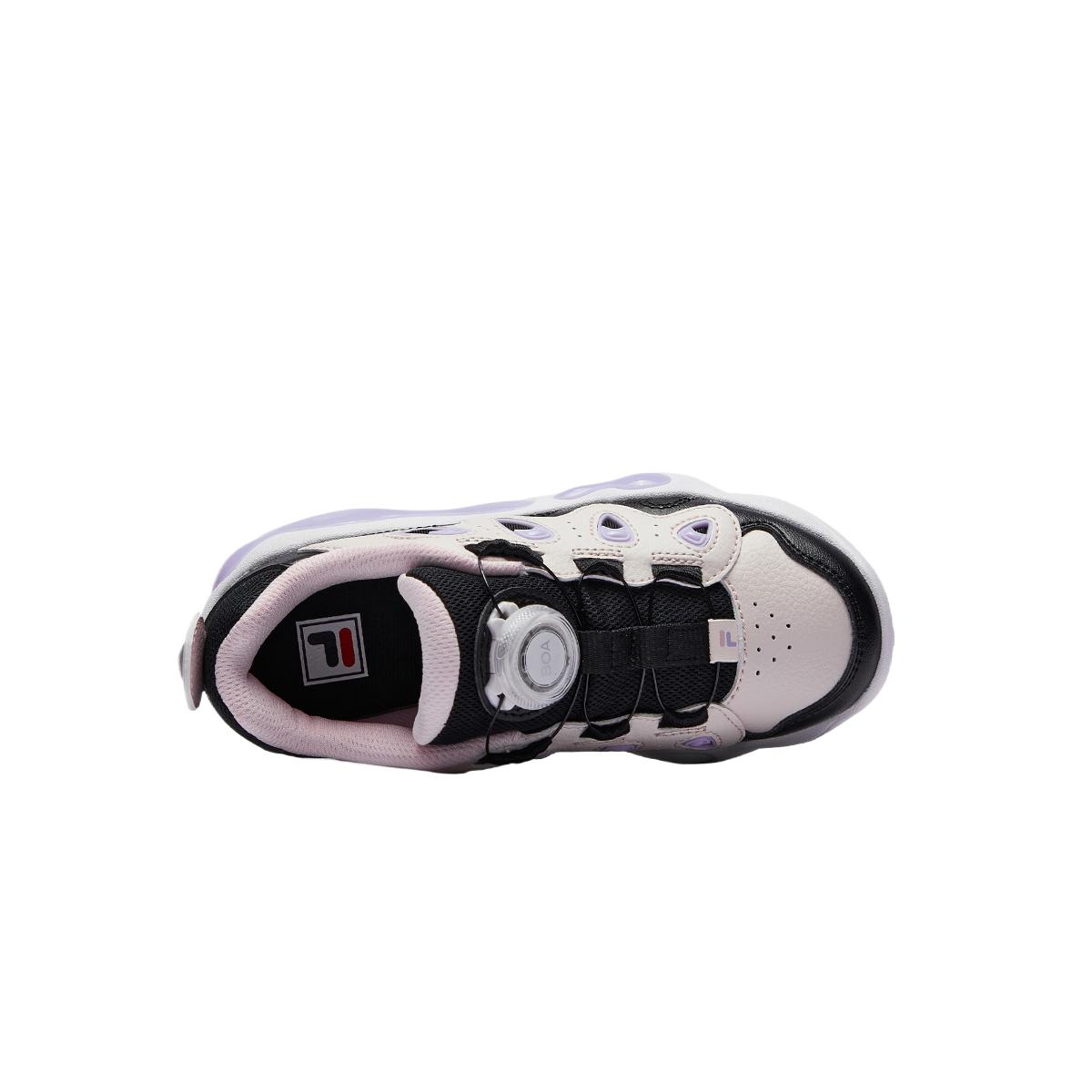 FILA KIDS Спортивные кроссовки Fused Cracked Light устойчивые к истиранию дышащие низкие детские повседневные обувь black/light purple детские — фото 2
