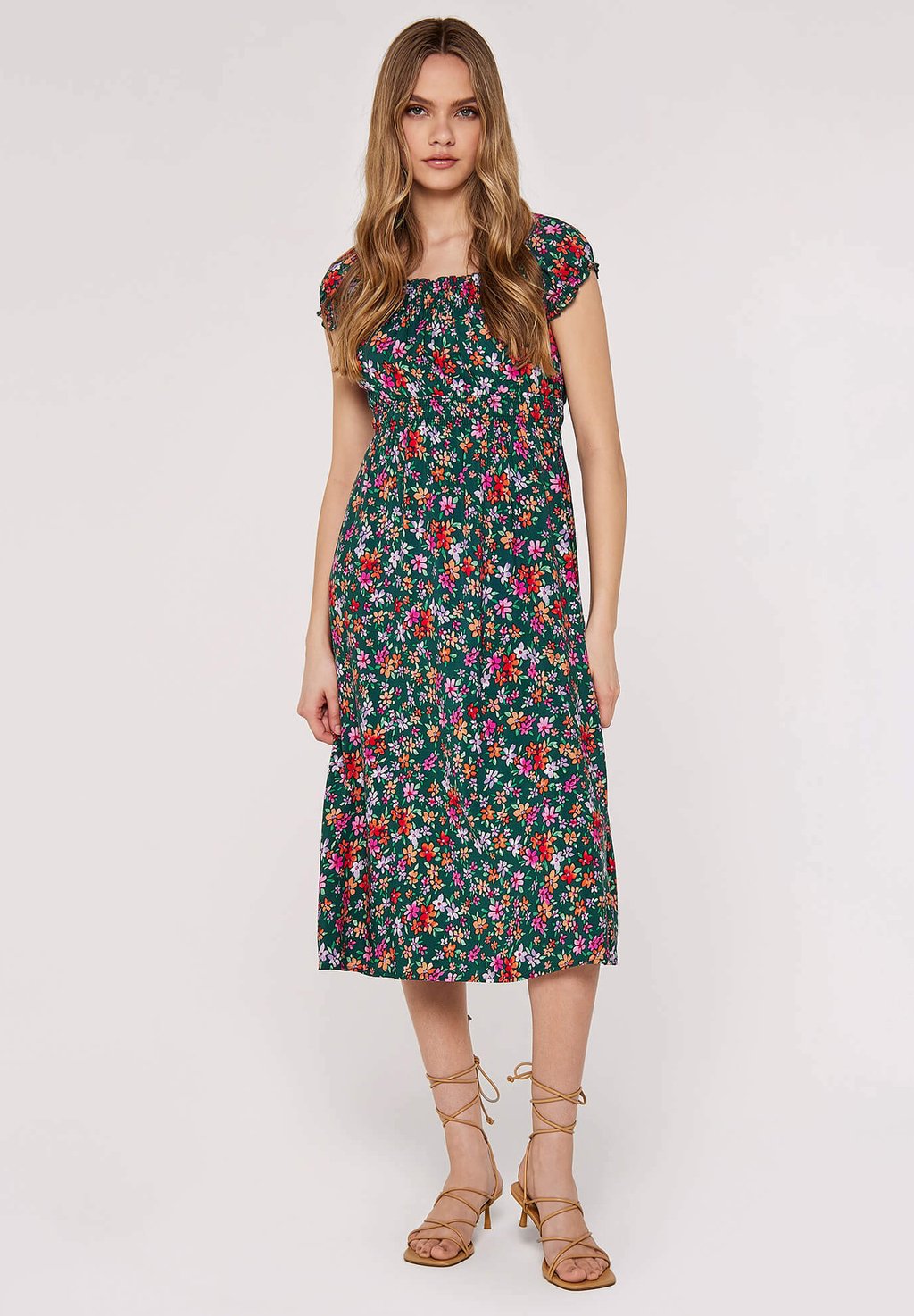 

Дневное платье DITSY MILKMAID MIDI Apricot, цвет green