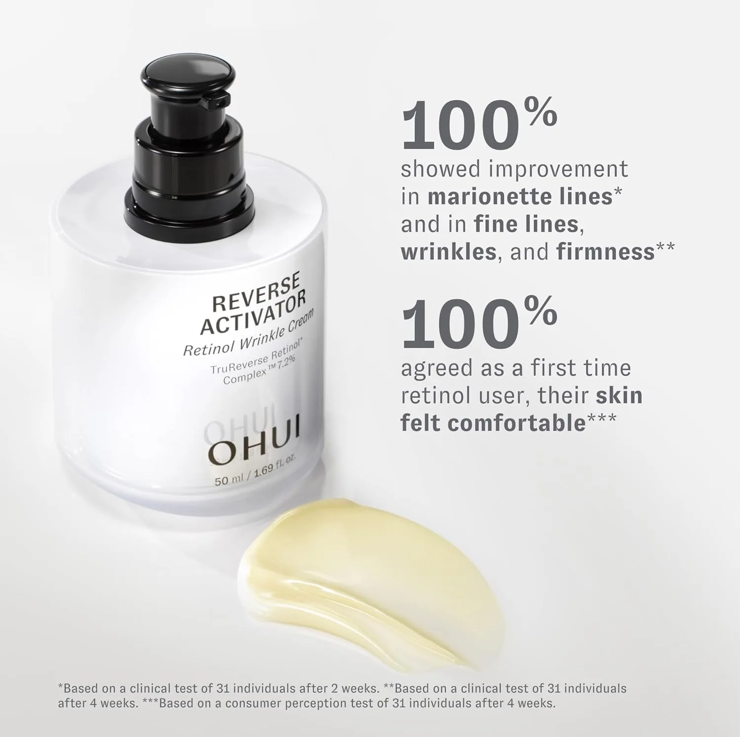 Крем для лица O HUI — Reverse Activator Retinol от мелких морщин, корейский уход, комфортный ретиноловый — фото 3